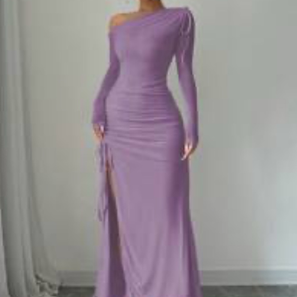 SHEIN One-Shoulder Lavender Dress. Never used
